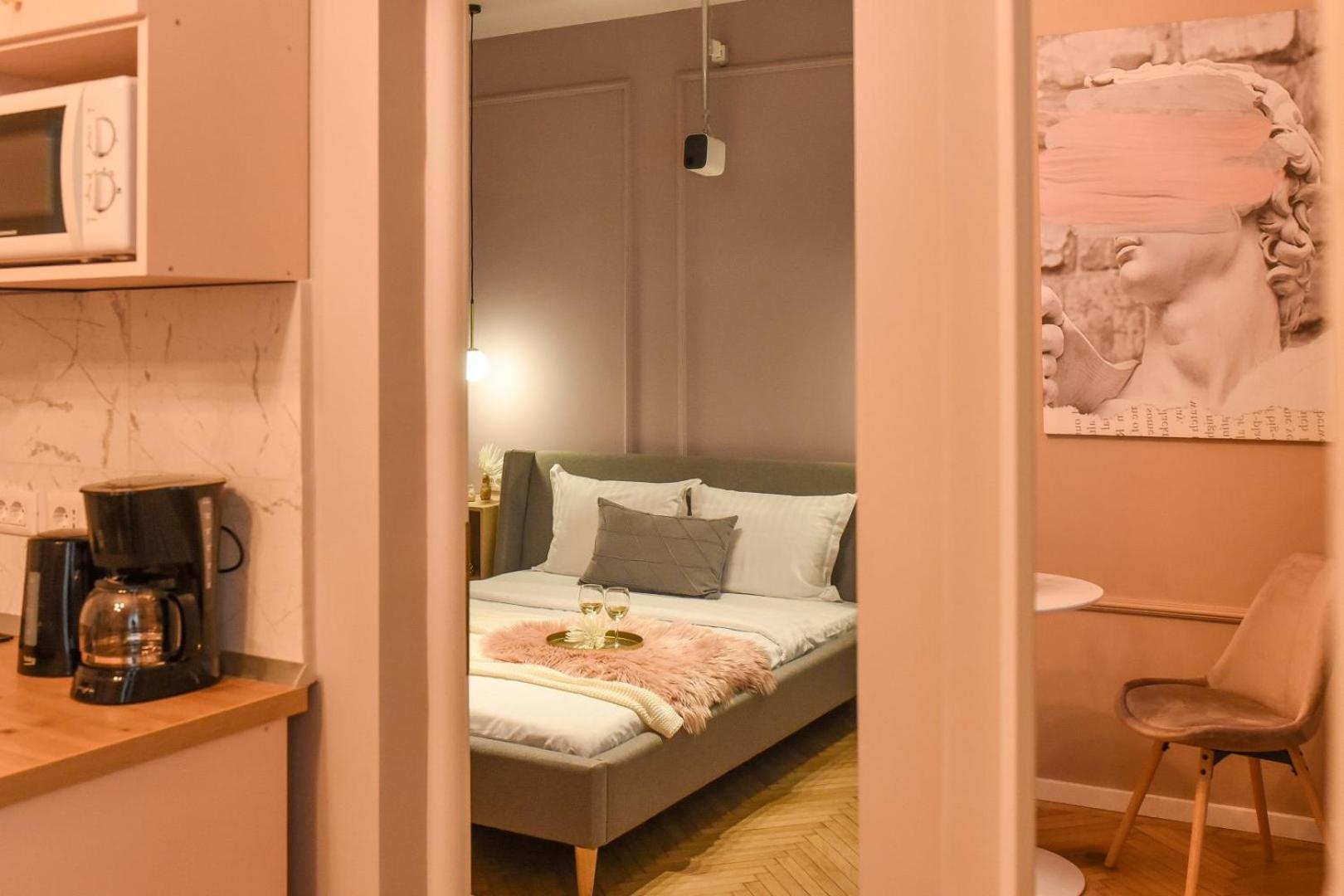 Modern Stay - Central Studios With Wall Projector Near Radisson Bucarest Habitación foto